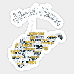 Almost Heaven Sticker